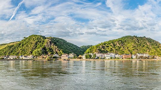 Sankt Goarshausen in the Rhine Valley